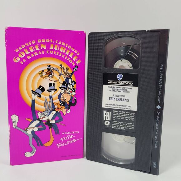 Warner Bros. Other - Warner Bros Cartoons Golden Jubilee Salute to Friz Freleng Looney Tunes VHS Tape